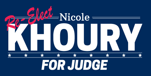 Nicole Khoury for Judge Logo